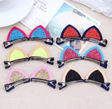 Girls Cat Ear Hair Clip Set