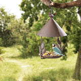 American Made Vintage Wrought Iron Bird Feeder