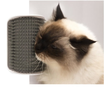 Self-Grooming Cat Brush Wall-Mounted Rubbing Device