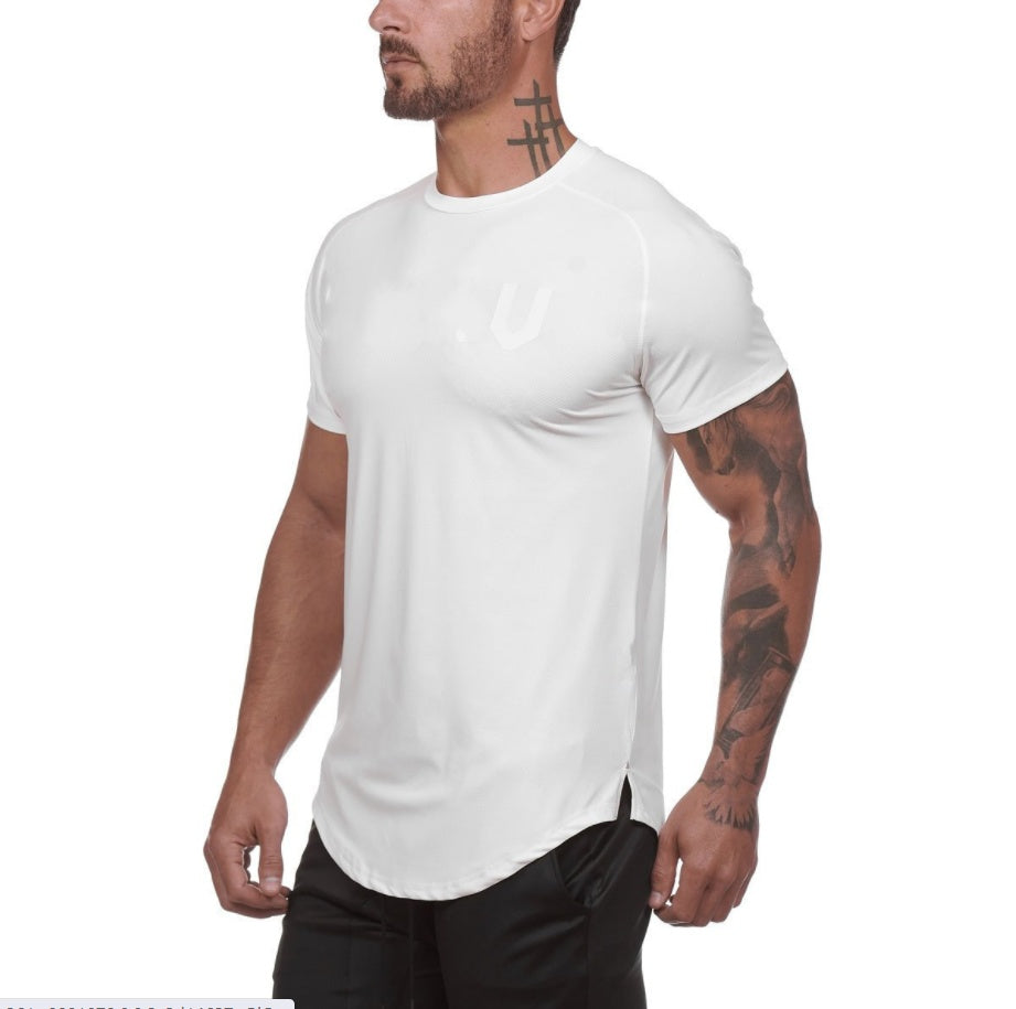 Men’s Plain Gym Fitness T Shirt Custom Sports Wear