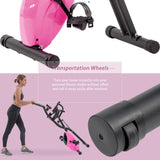 Folding Upright & Recumbent X-Bike with 16-Level Resistance, Arm Bands & Backrest