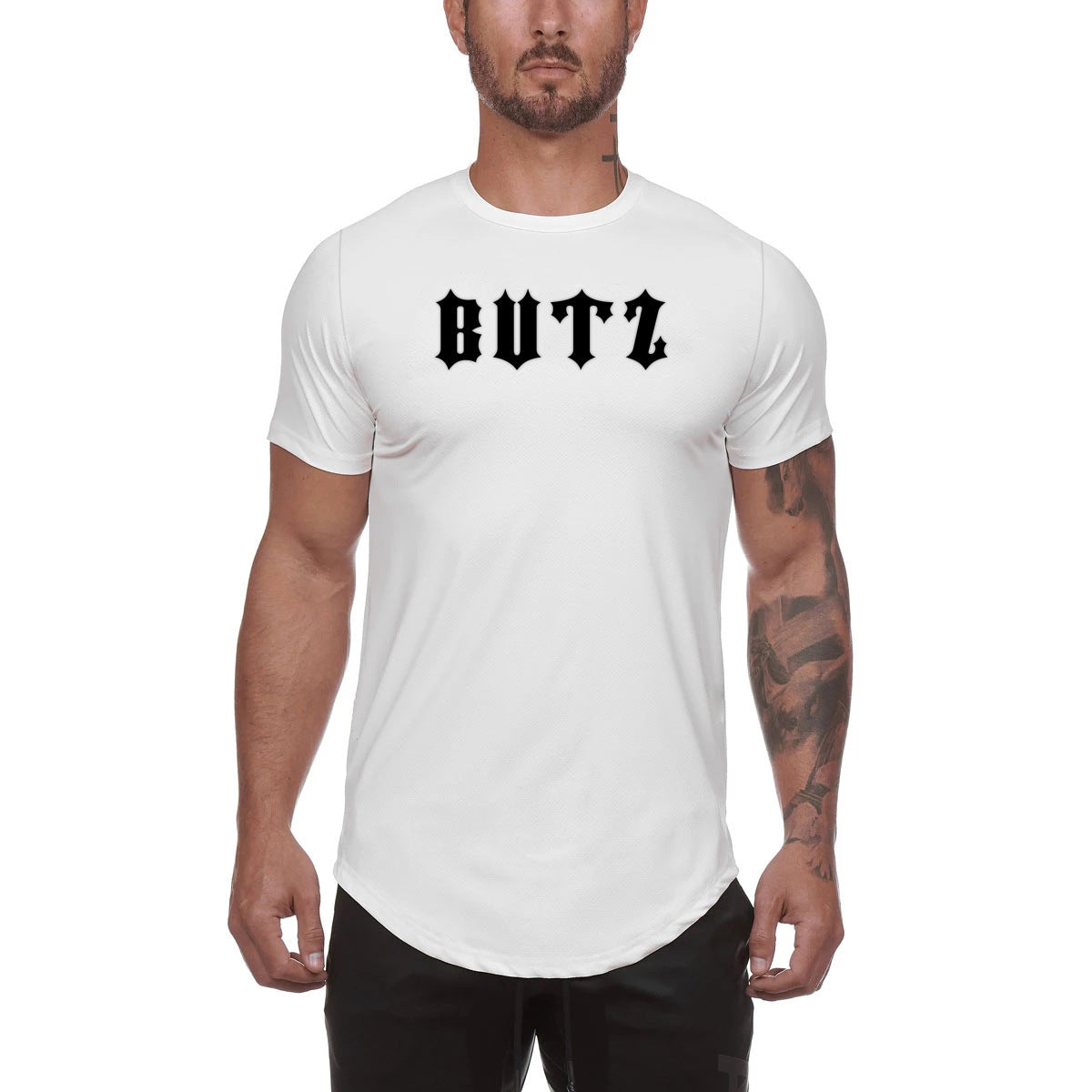 Men’s Plain Gym Fitness T Shirt Custom Sports Wear