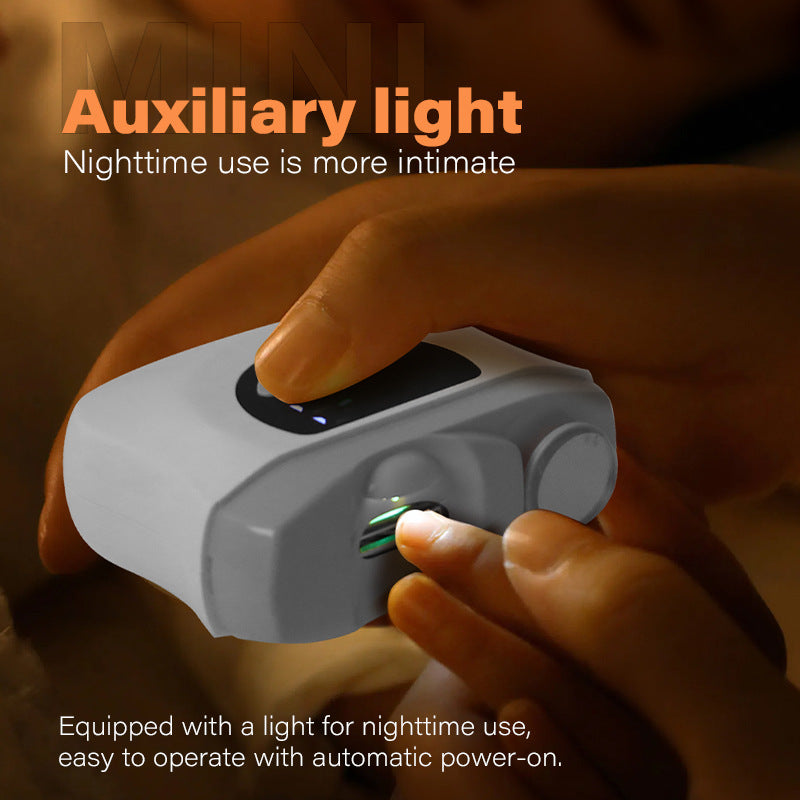 Electric Nail Clipper with LED Light & Grinder