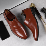 Men’s Leather Pointed Toe Casual Shoes