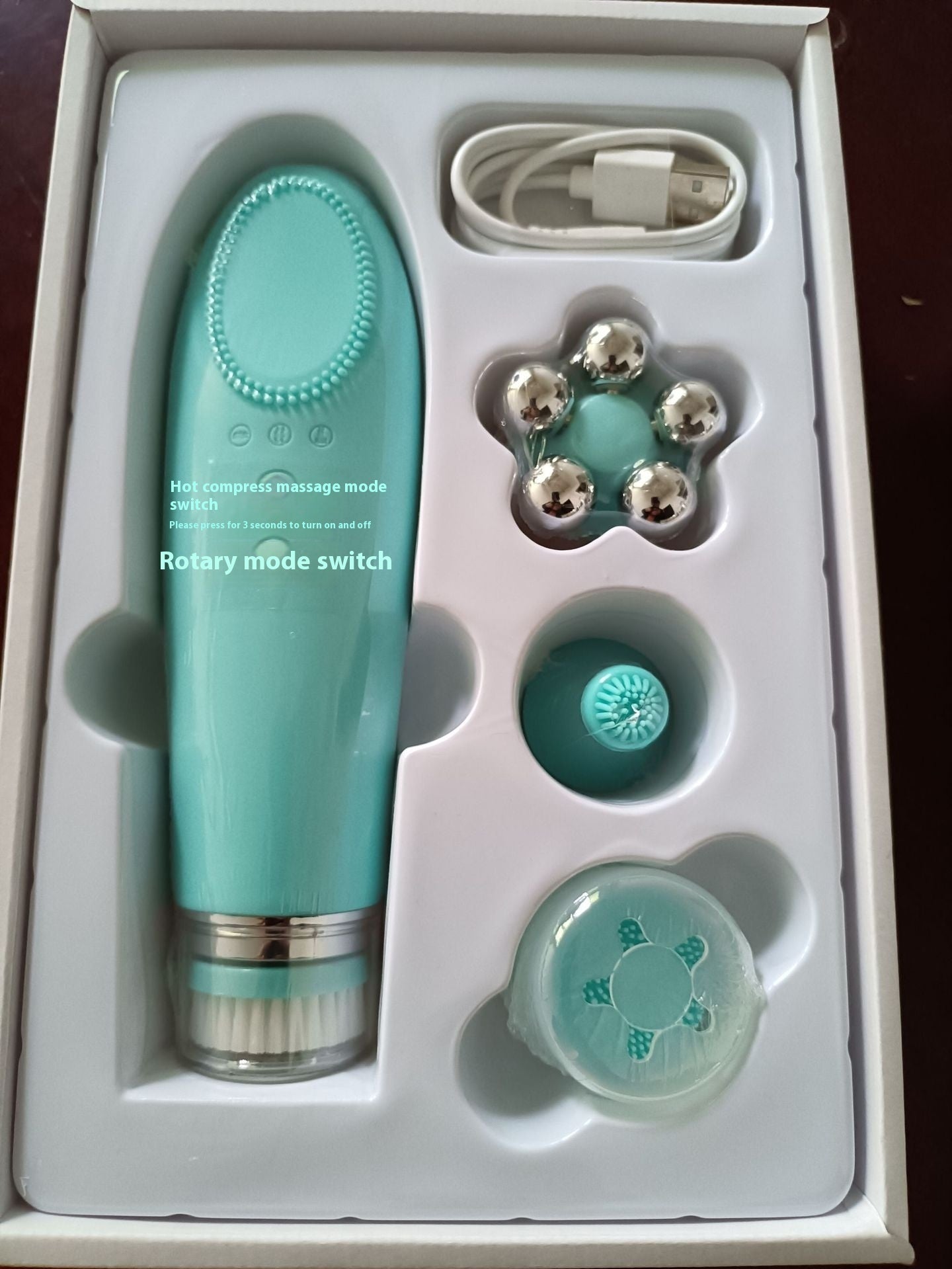 Warm Sensation Electric Facial Cleanser for Deep Pore Cleaning