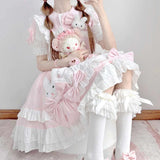 Women’s Cute Lolita Suspender Skirt Dress Stylish Outfit