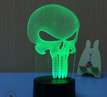 3D Owl LED Night Light – Touch Control Colorful Table Lamp