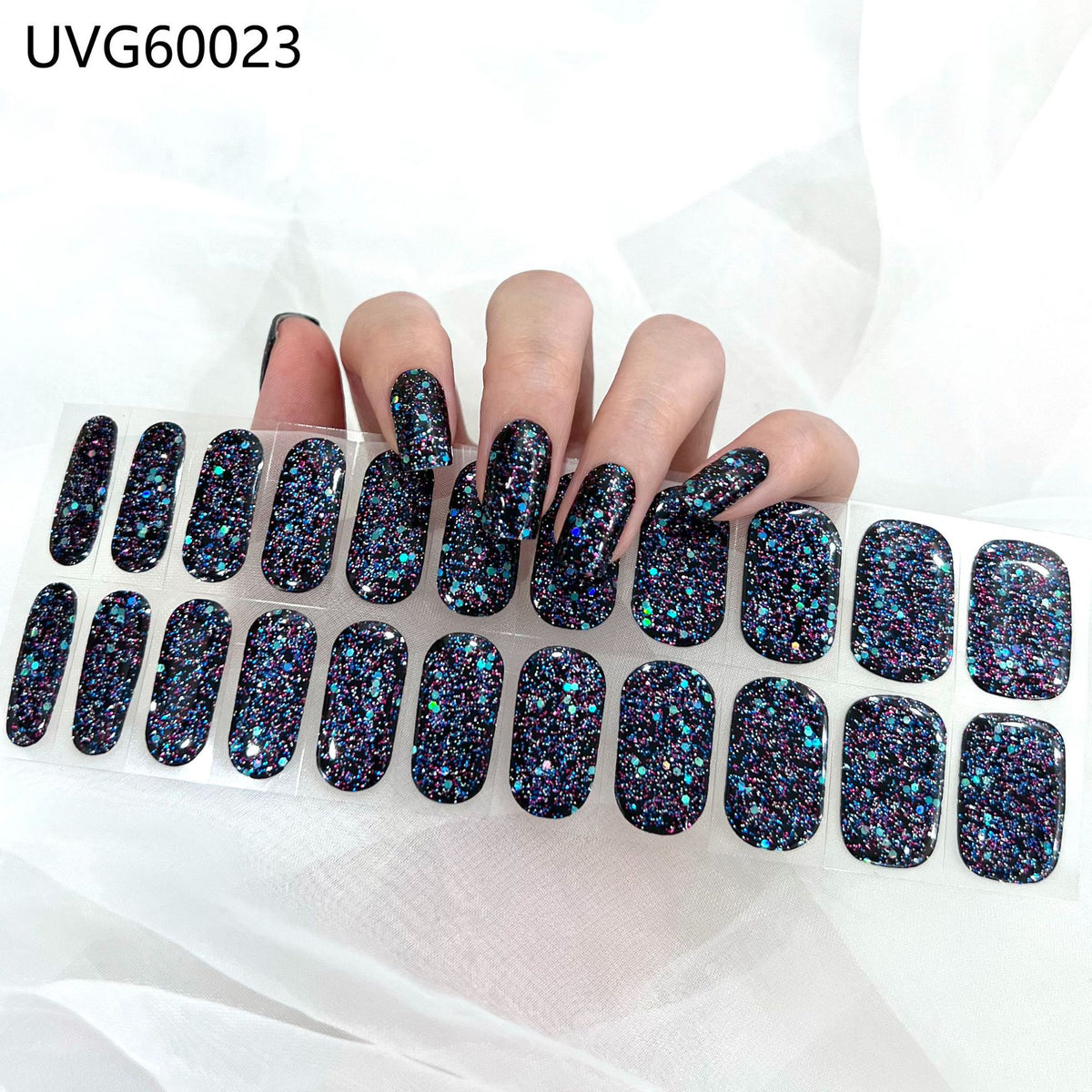 Ice Transparent Nude UV Gel Nail Stickers