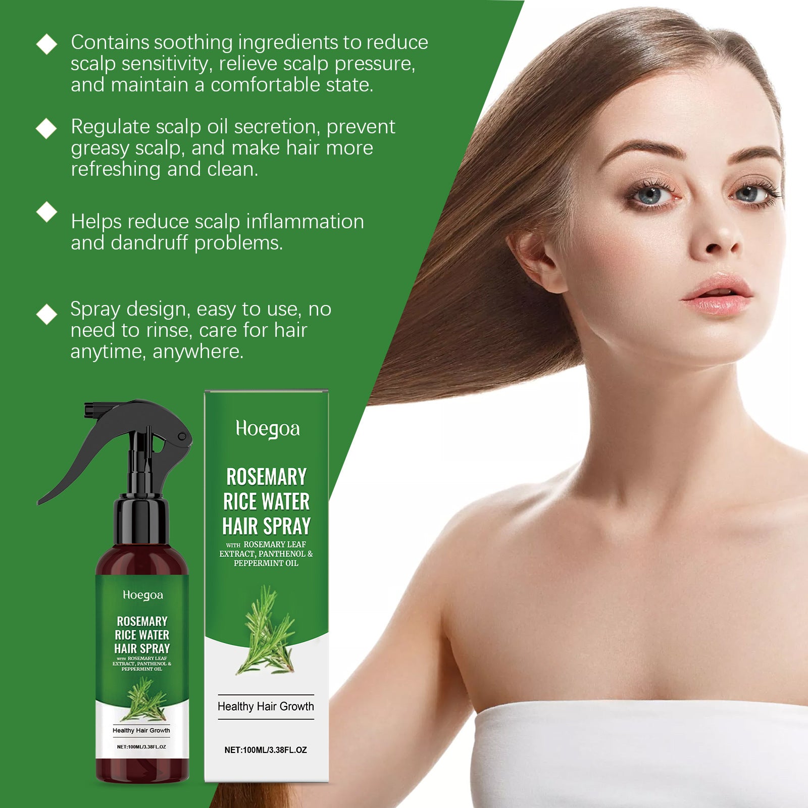 Hair Dry and Moisturizing Hair Care Spray