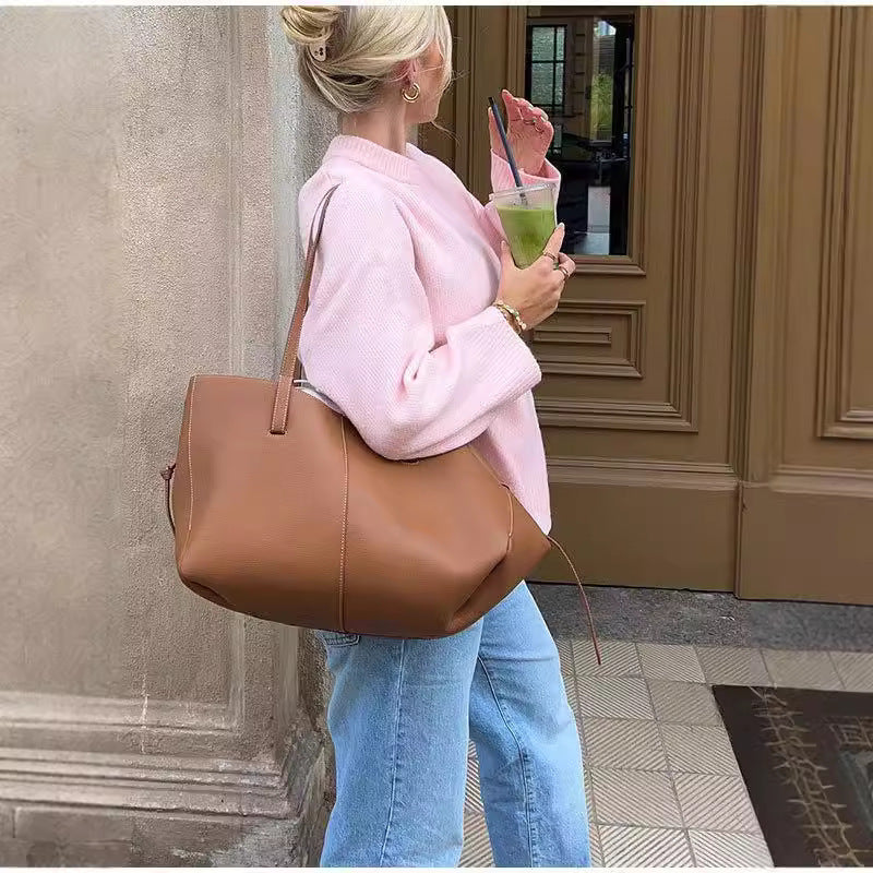 Women’s Sweet Crew Neck Loose Pullover Sweater Winter Long Sleeve Top