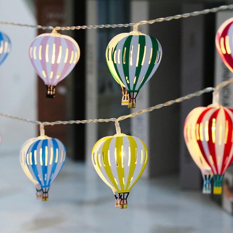 Iron LED String Lights – Battery Operated Indoor Decorative Pendant Chain
