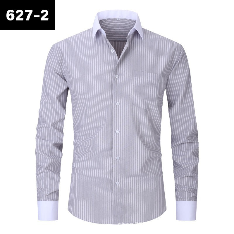 Men's Striped Summer Fashion Plus Size Shirt