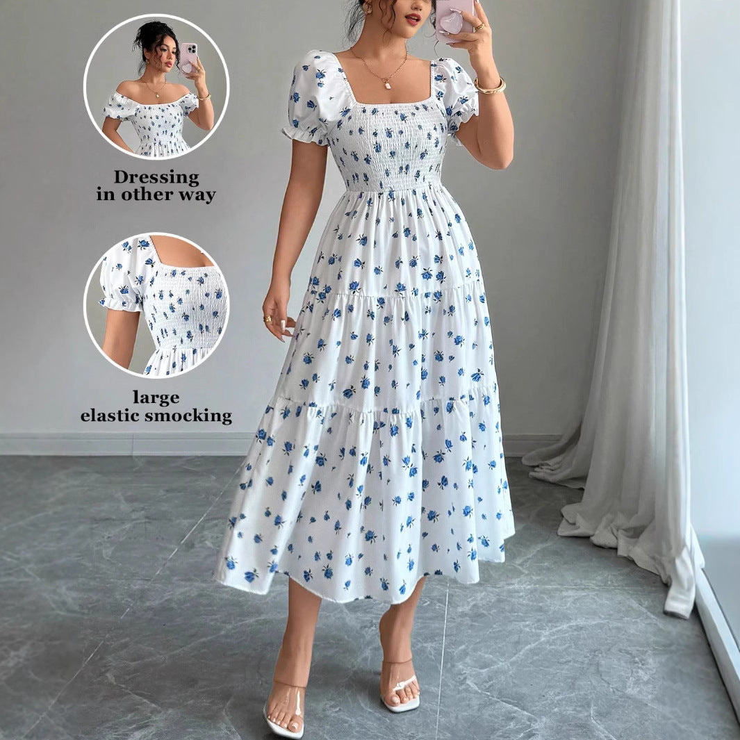 Women’s European and American Style Long Dress Elegant Fashion