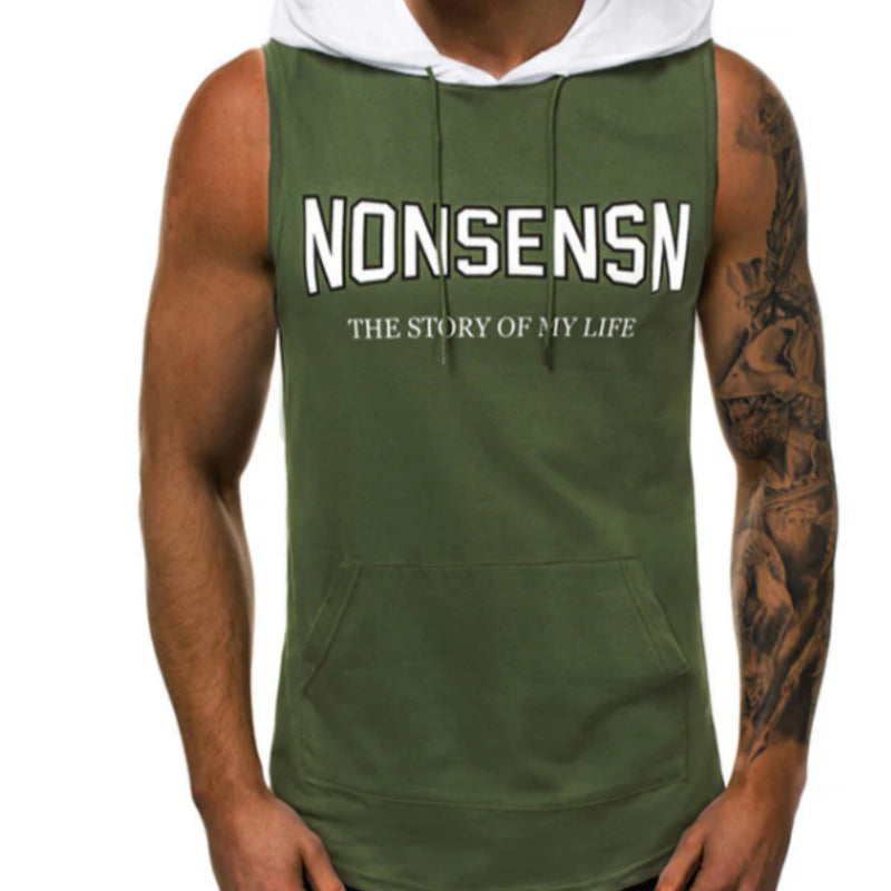 Men’s Gym Muscle Training Vest Jacket