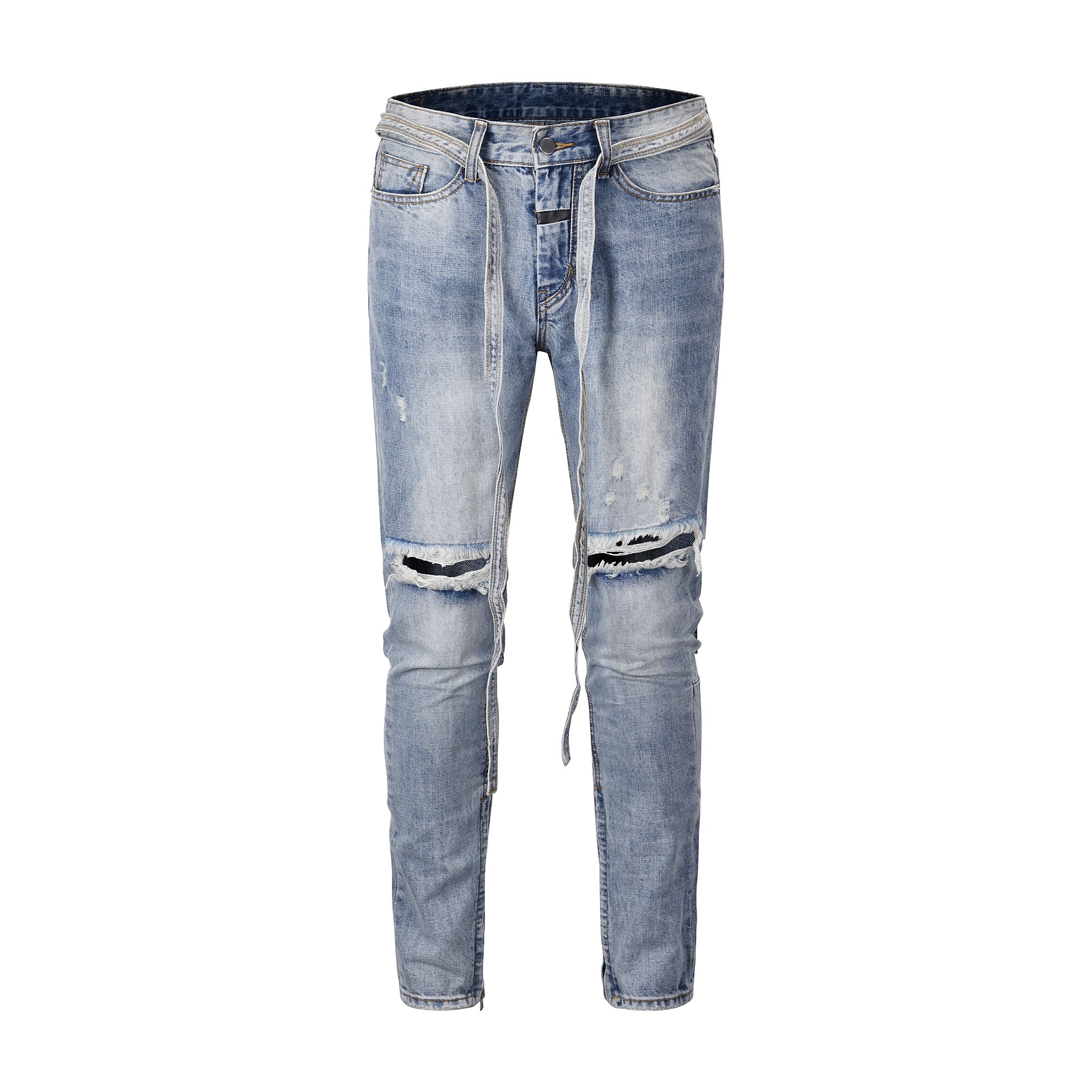 Men's Zippered Jeans