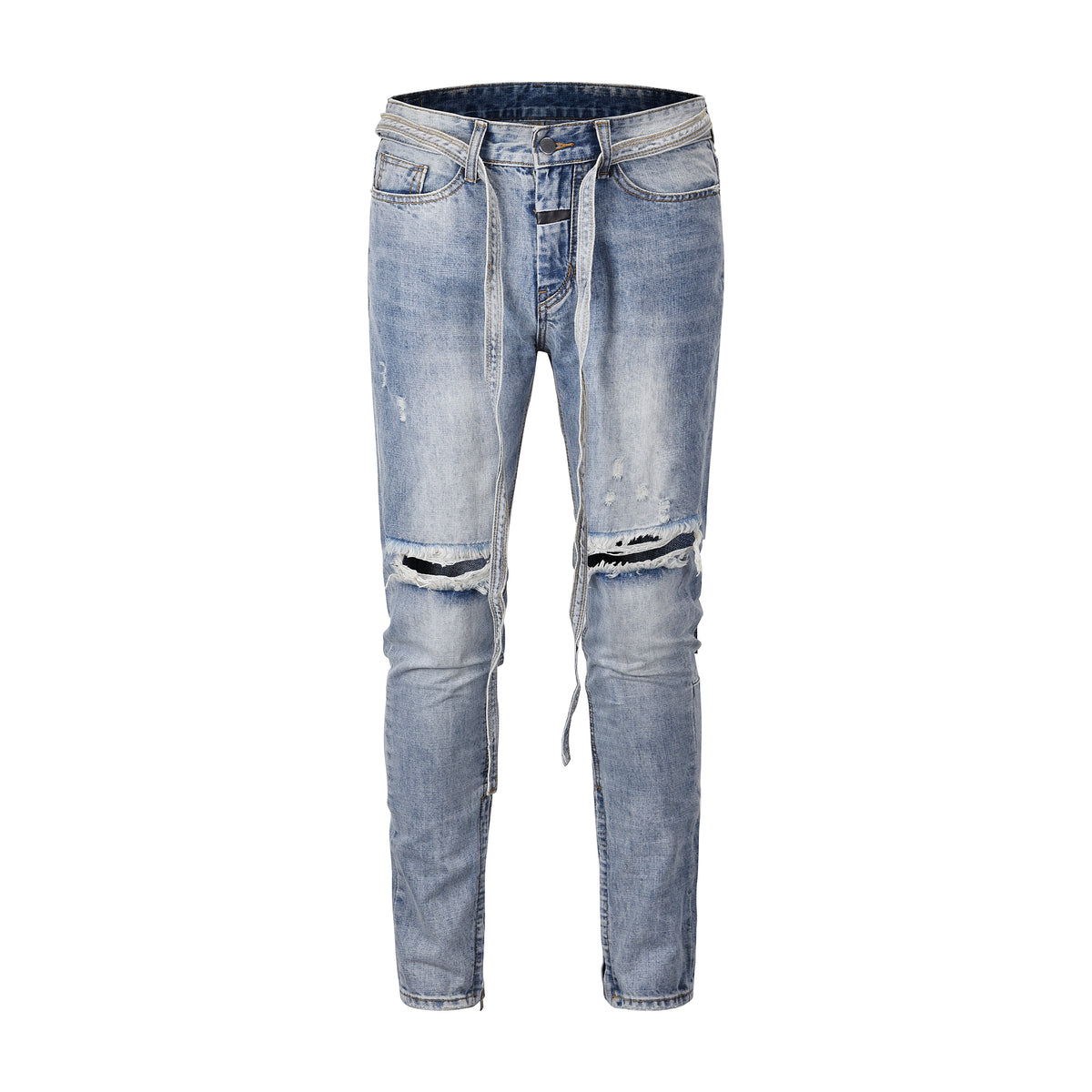 Men's Zippered Jeans