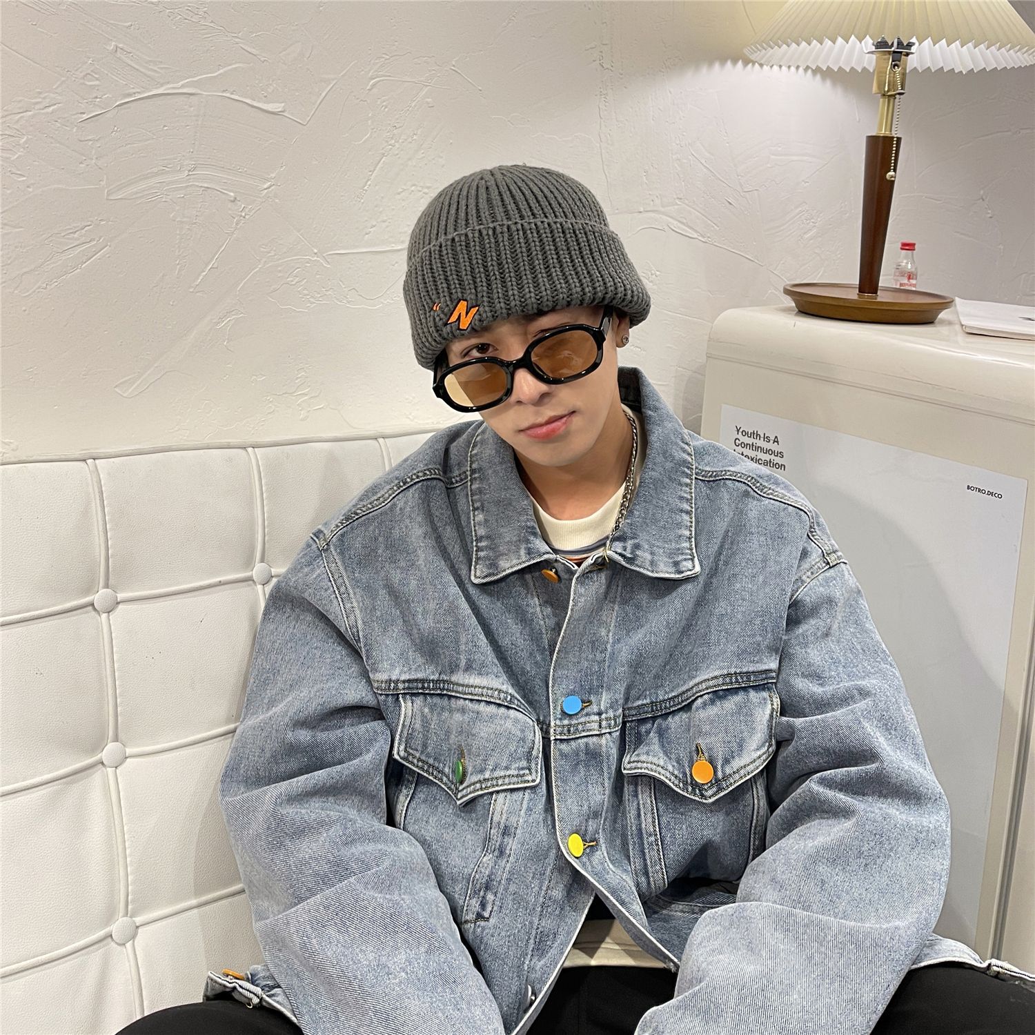 Men’s Vintage Loose Denim Jacket