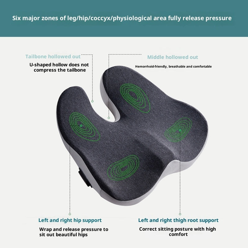Ergonomic Sitting Cushion for Hemorrhoid Relief and Posture Support