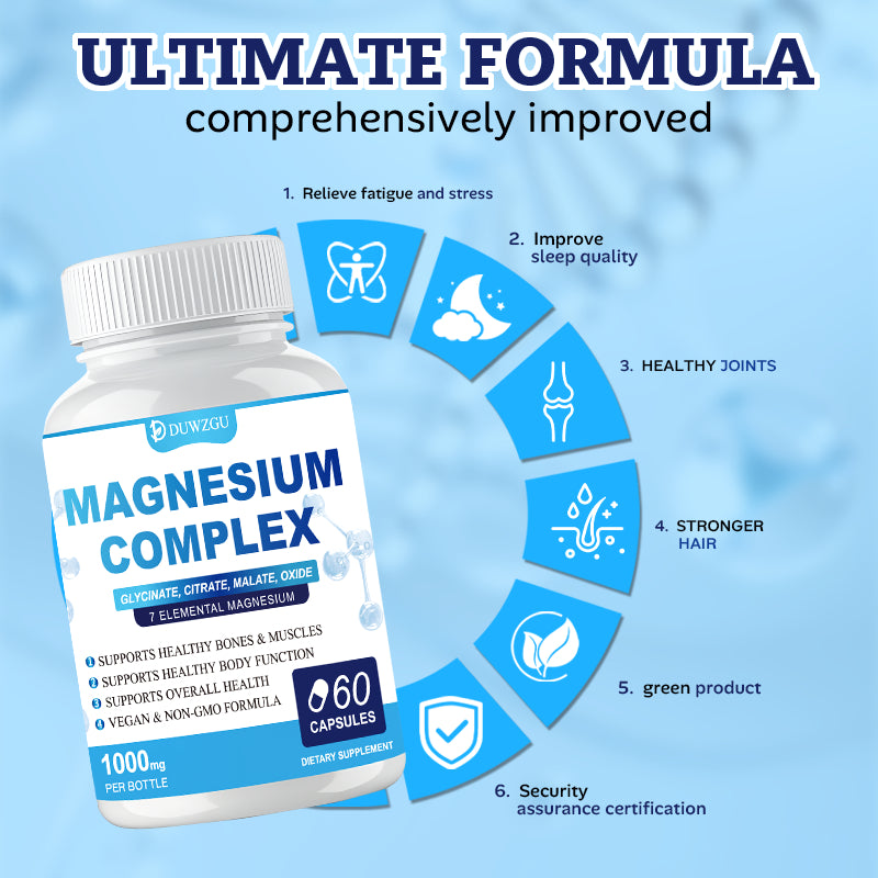 Premium Magnesium Complex Supplement Capsules