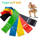Yoga & Pilates Rubber Resistance Bands – Indoor & Outdoor Fitness Workout (0.35mm–1.1mm)