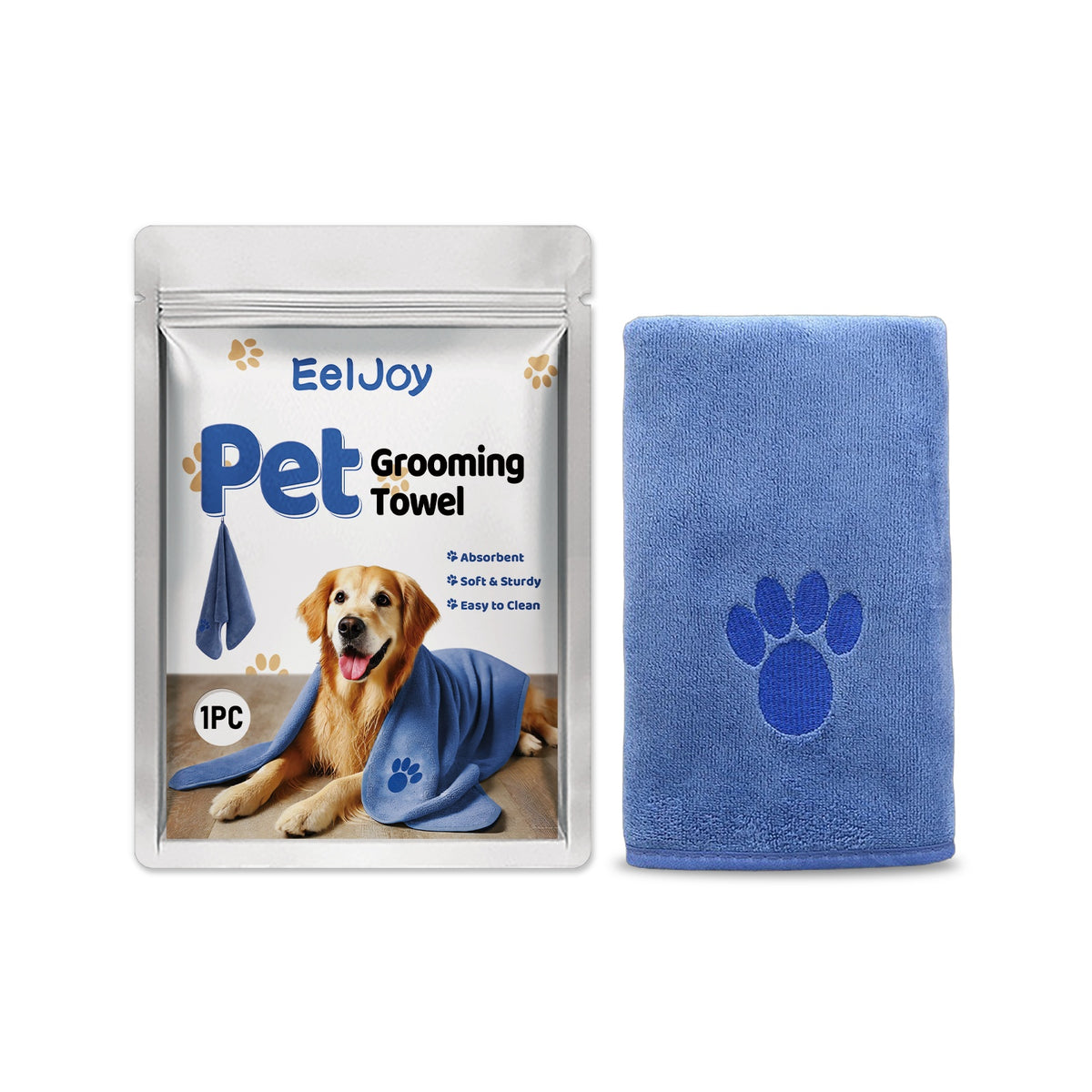 Absorbent Pet Grooming Towel for Dogs & Cats