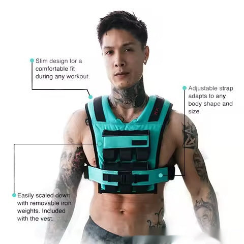 Adjustable Weight Vest – Home Gym & Outdoor Tactical Training Fitness Equipment