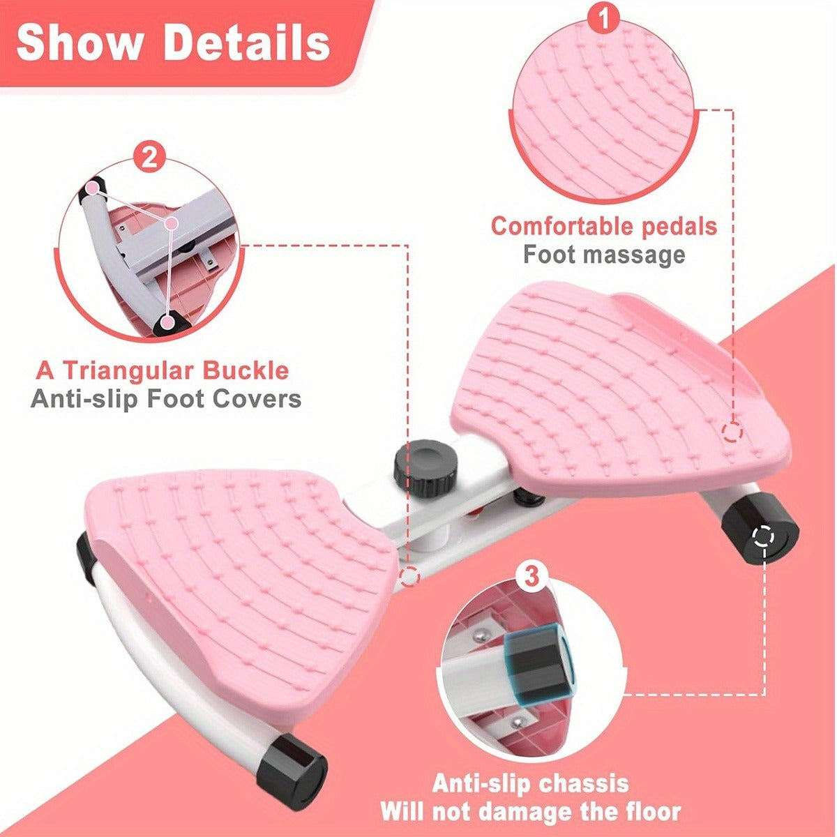 Waist Twist Exercise Machine with Foot Massage