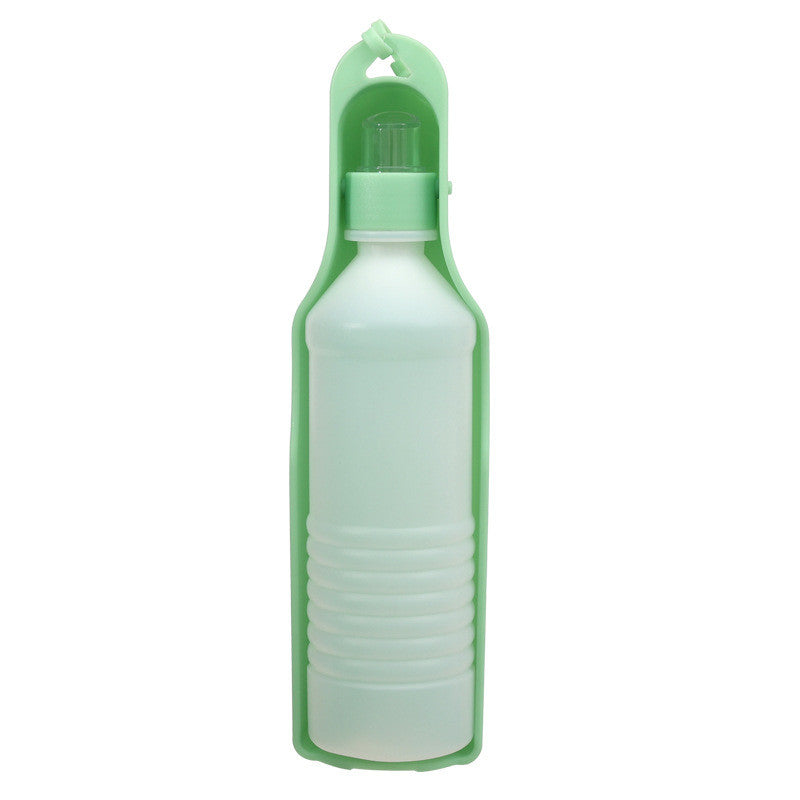 Portable Outdoor Pet Water Fountain with Feeding Bowl
