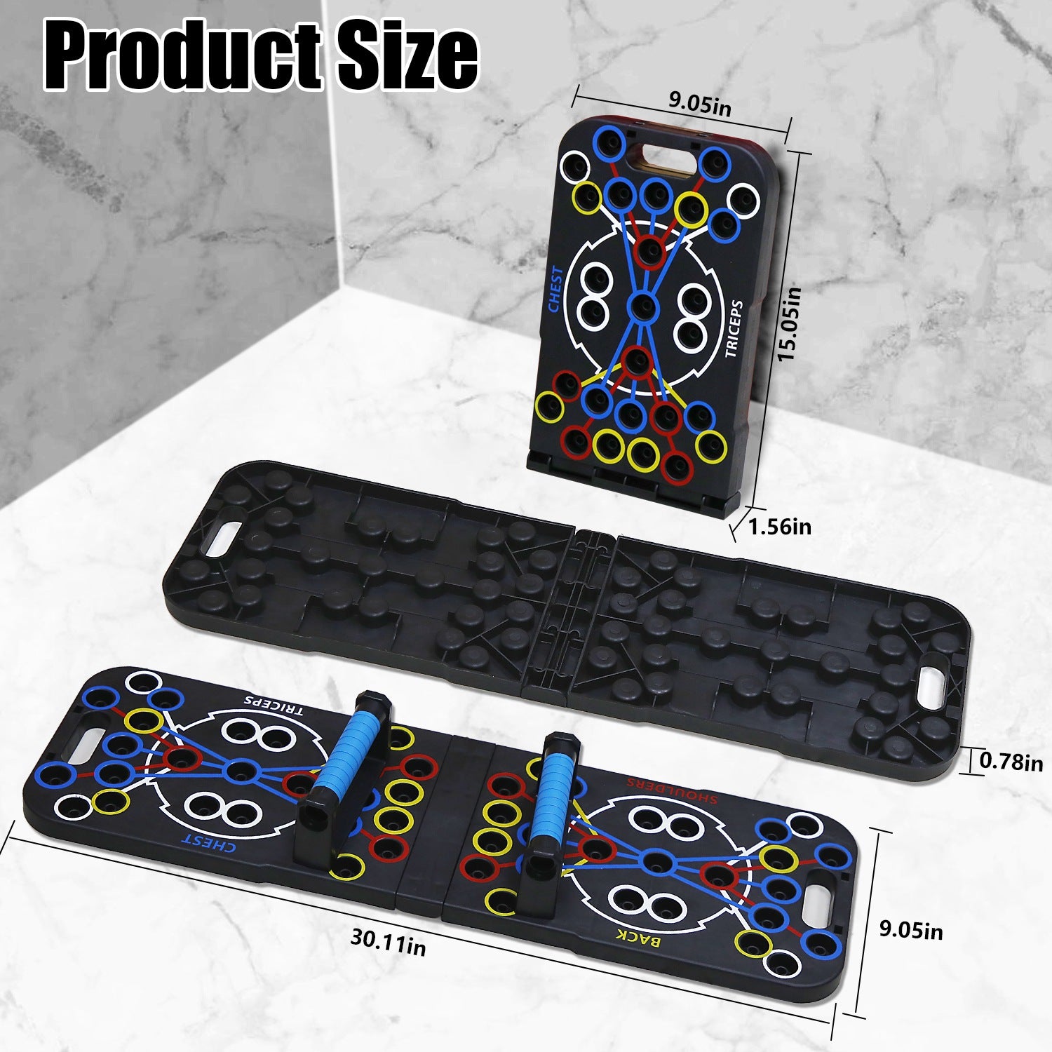 Multifunctional Push-Up Board with 15 Fitness Accessories – Full Body Home Gym Workout Equipment