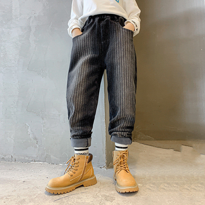 Boys Plush Fleece Jeans