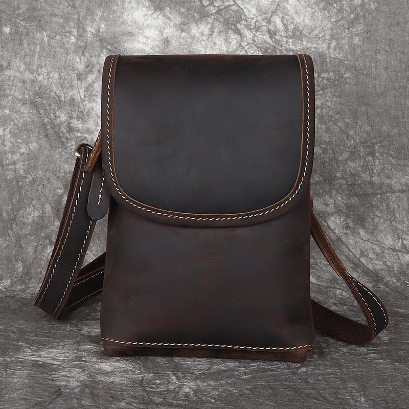 Men’s Leather Shoulder Crossbody Bag
