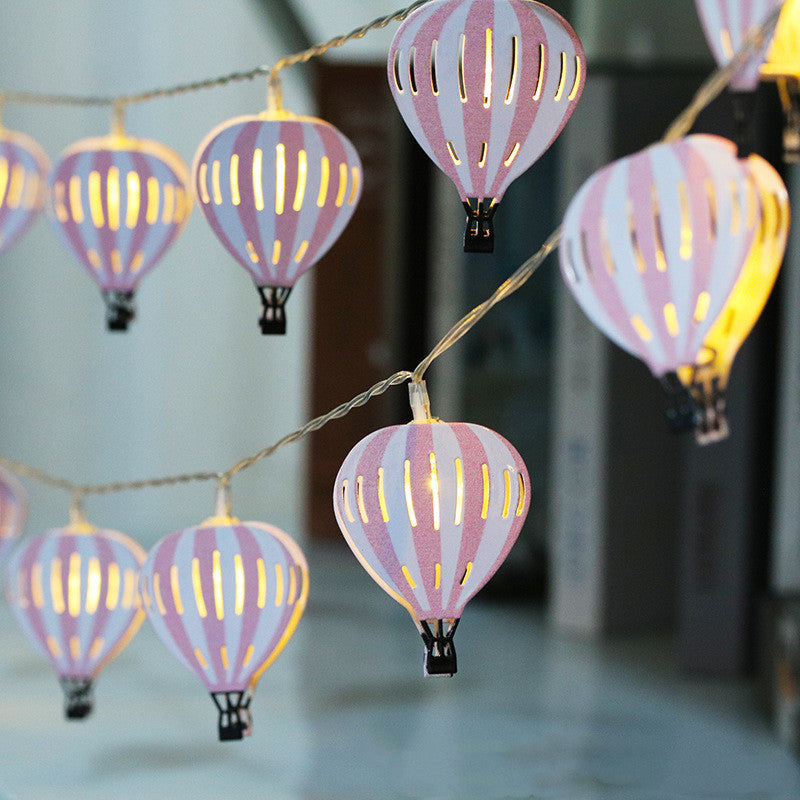 Iron LED String Lights – Battery Operated Indoor Decorative Pendant Chain