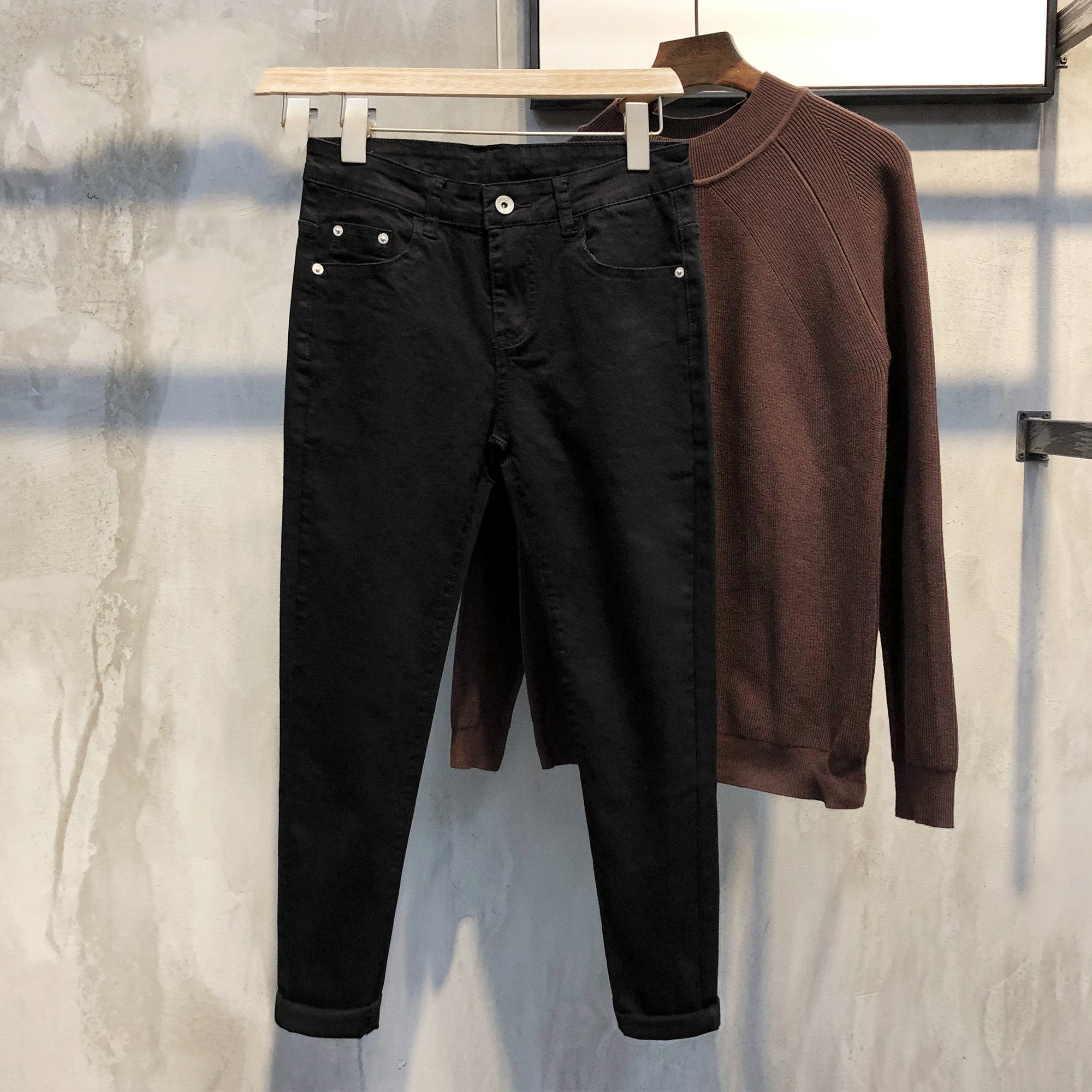 Men's Slim Fit Stretch Cropped Jeans
