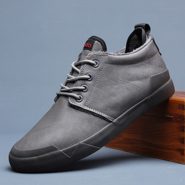 Men’s Leather Lace-Up Casual Shoes