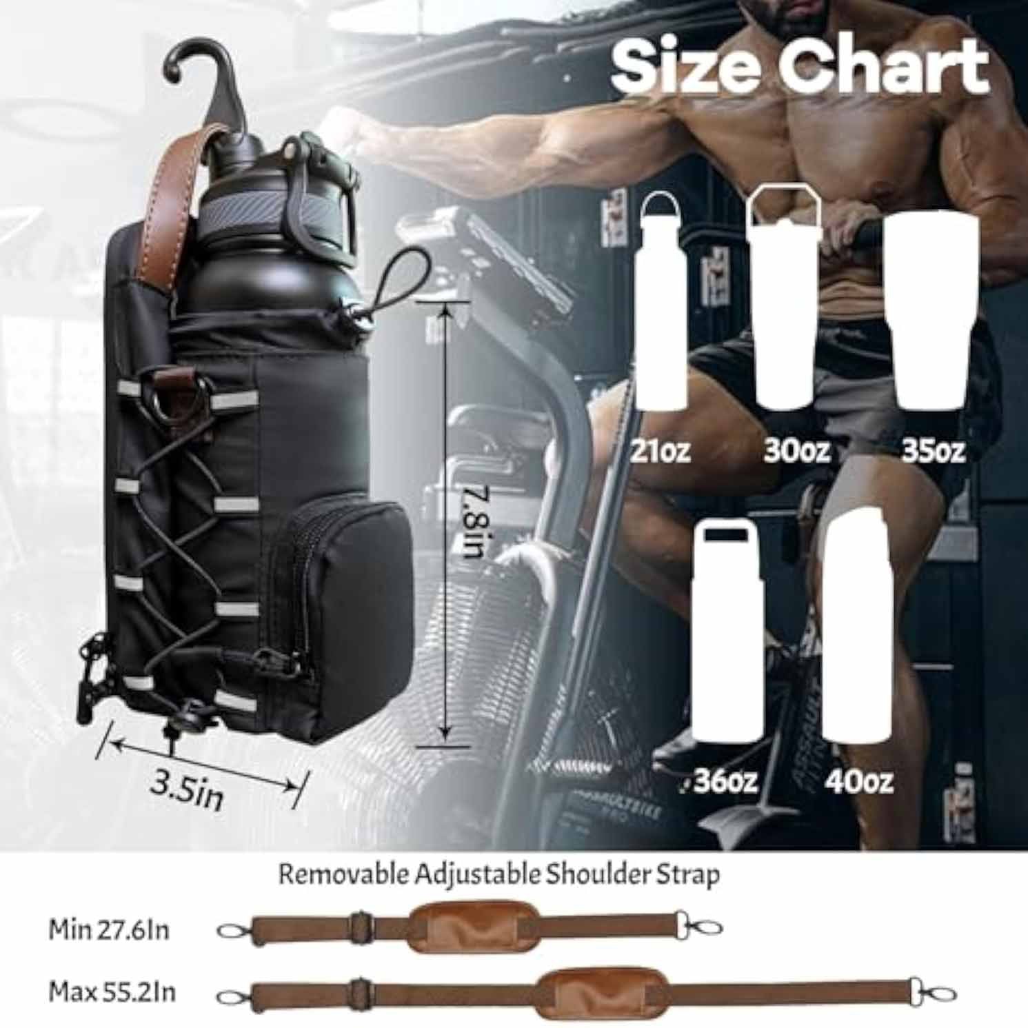 Waterproof Gym Water Bottle Rack – Portable Fitness & Sports BagSports & Fitness Bags