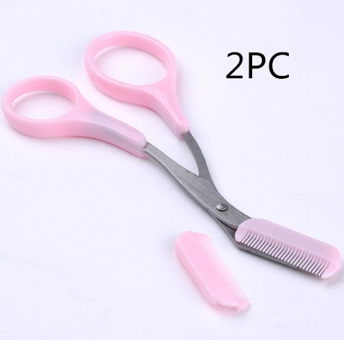 Eyebrow Scissors with Comb Precision Trimming Tool