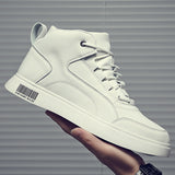 Men’s White Mid-Top Board Shoes