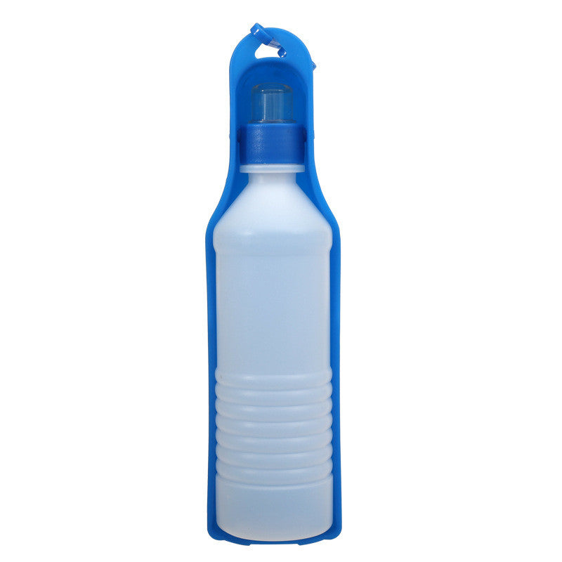 Portable Outdoor Pet Water Fountain with Feeding Bowl