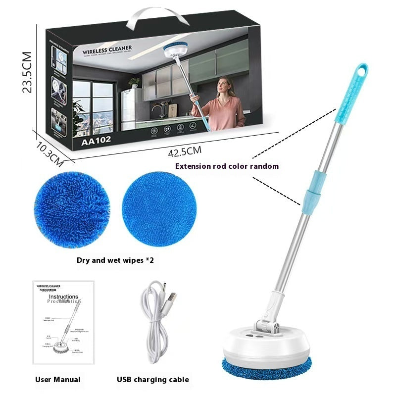 Window Cleaning Robot with Telescopic Rod