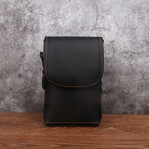 Men’s Leather Shoulder Crossbody Bag