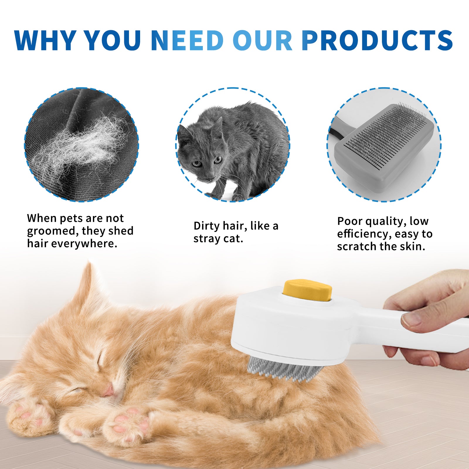 Efficient Universal Pet Hair Removal Comb