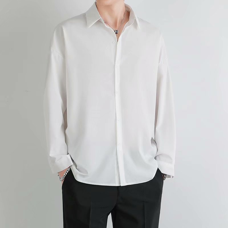 Men's Loose Fit Casual Striped Shirt