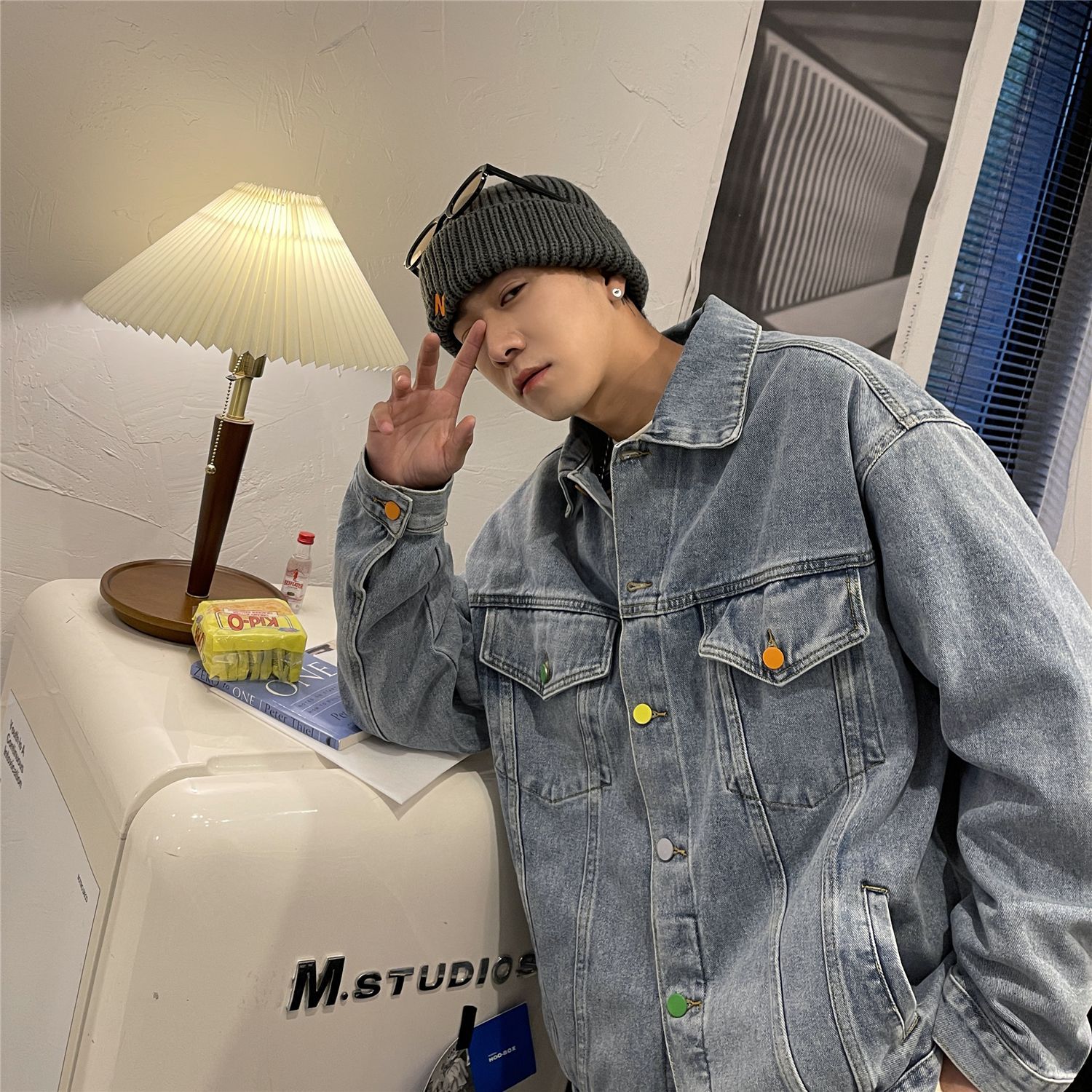 Men’s Vintage Loose Denim Jacket