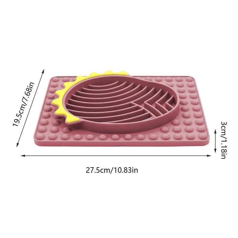 Slow Feeder Dog & Cat Bowl with Licking Mat for Healthy Eating