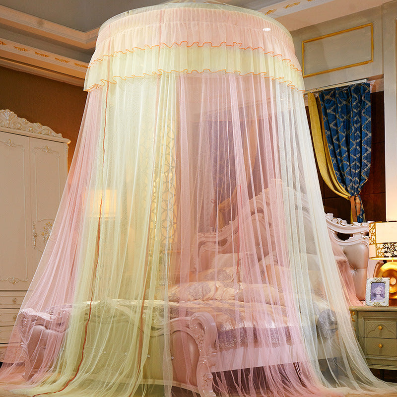 Dreamy Bed Curtain Canopy – Elegant Bedroom Bed Veil for Romantic Decor