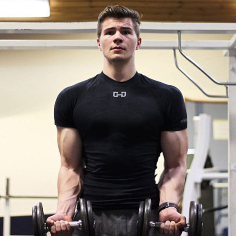 Men’s Quick-Dry Short Sleeve Gym T-Shirt for Running