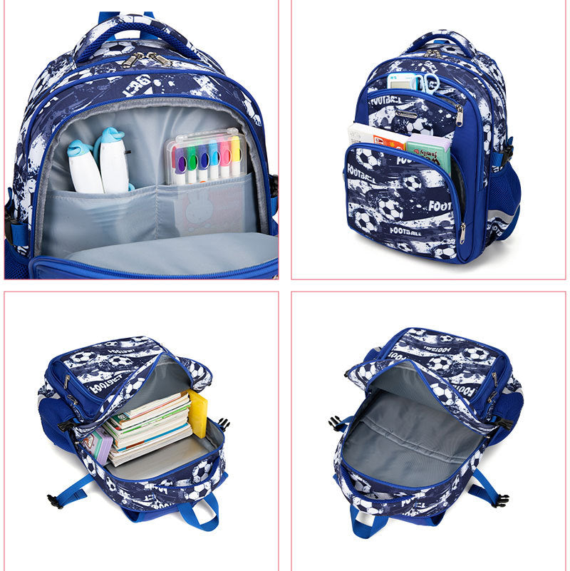 Football School Bag for Elementary Boys