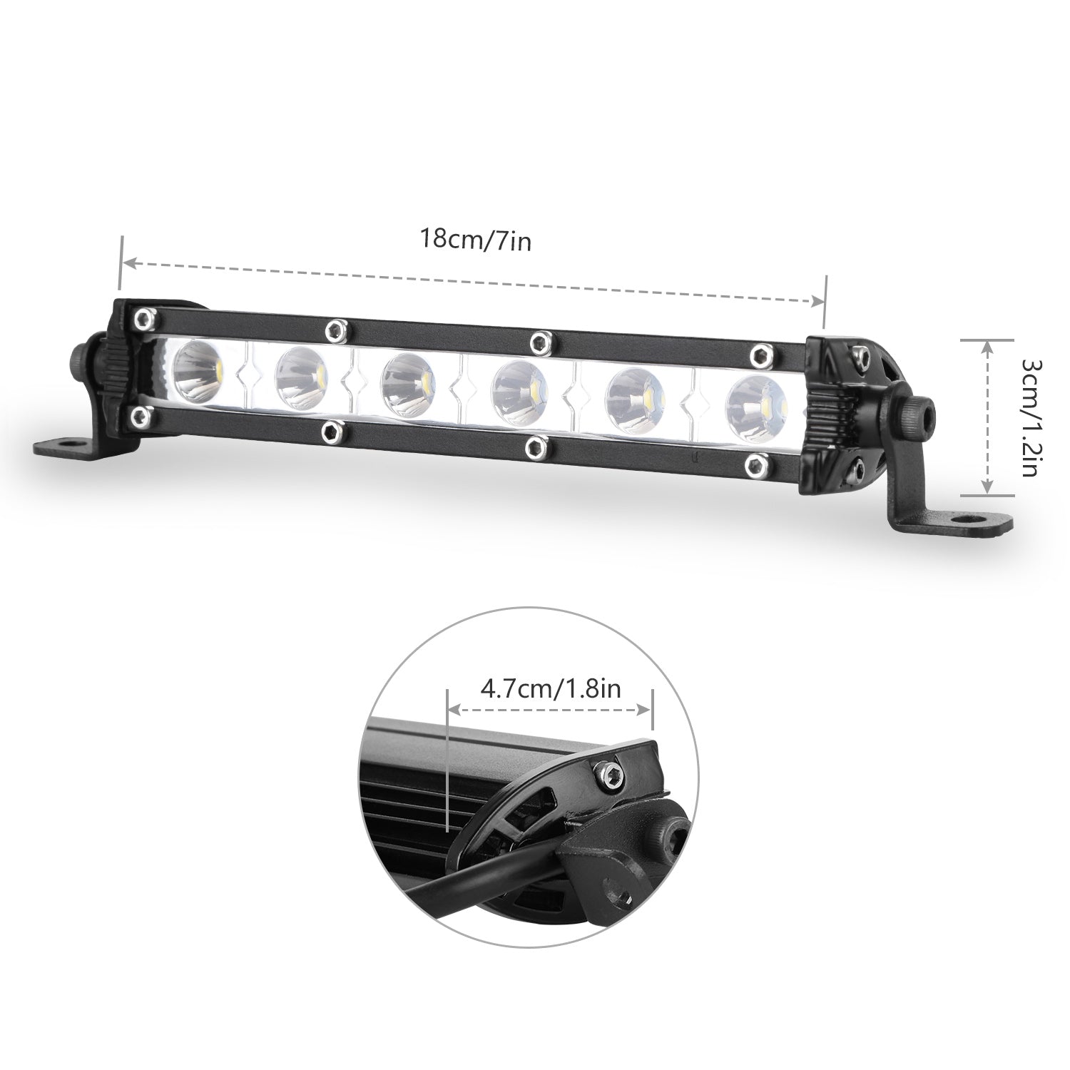 7" LED Light Bar