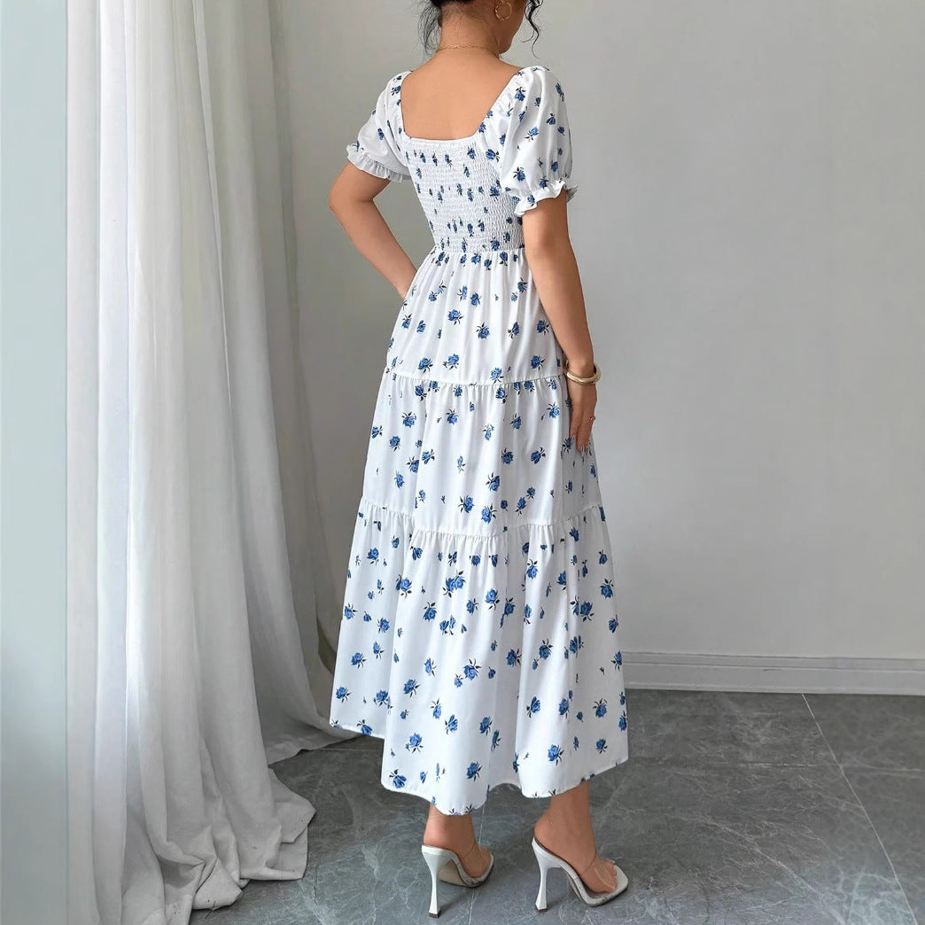 Women’s European and American Style Long Dress Elegant Fashion