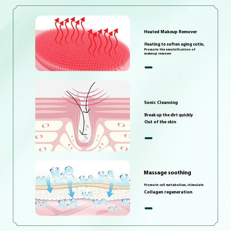 Warm Sensation Electric Facial Cleanser for Deep Pore Cleaning